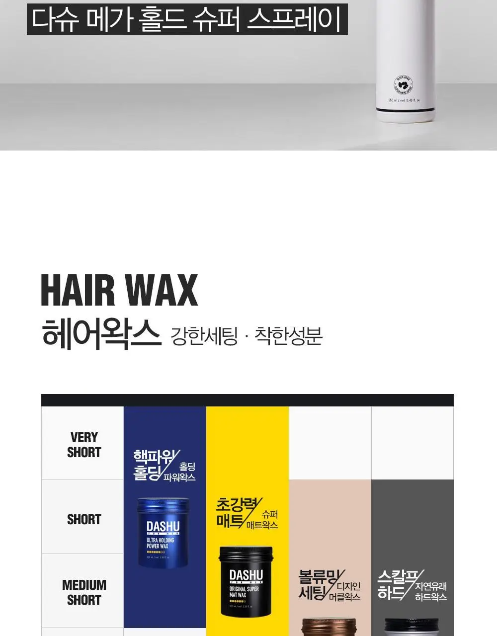 [변우석 Pick]다슈 포맨 프리미엄 와일드 디자인 머클 왁스 15ml 상세페이지 22